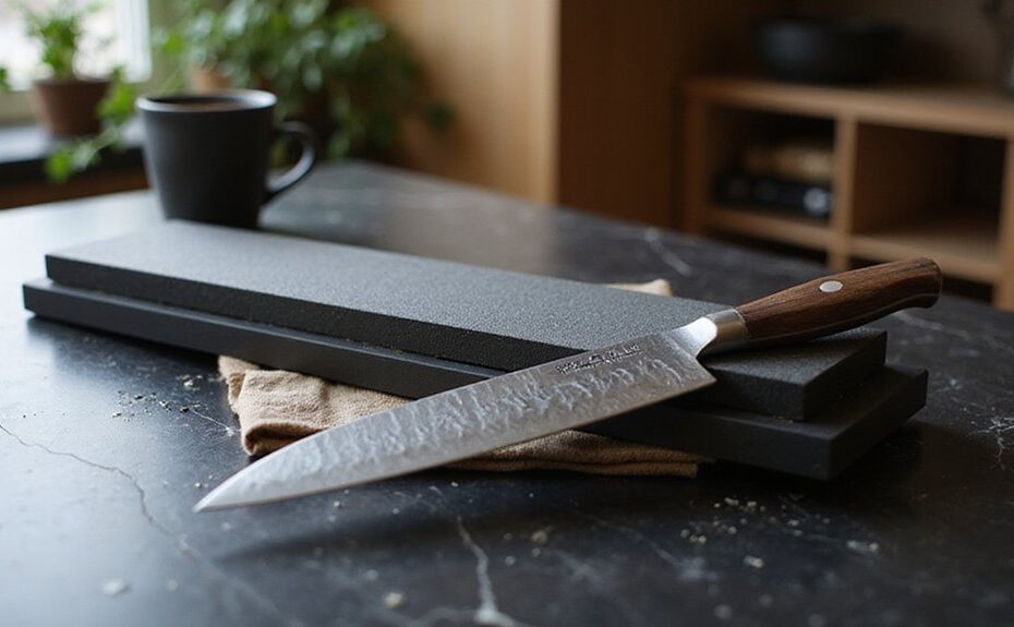 gentle honing maintains blades